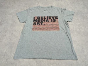 Uniqlo Tshirt Herren XL Andy Warhol Sprzy I Believe Media Is Art Pop Print Top Tee - Bild 1 von 7