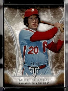 2015 TRIPLE THREADS GOLD /99 MIKE SCHMIDT PHILLIES - Picture 1 of 1