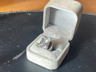 ANELLO SWAROVSKI ORIGINALE VINTAGE in Argento 925 - Immagine 1 di 4