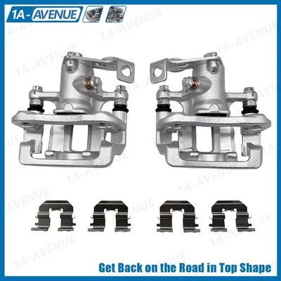 For 2012-2016 2017 Hyundai Accent 1.6L 2 Pcs Rear Brake Calipers w/ Bracket Foto 1 de 4