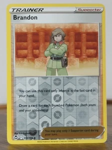Brandon - Silver Tempest - singles - 151/195 - Pokemon TCG - Reverse Holo - Imagen 1 de 11