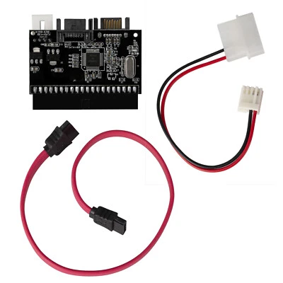 IDE SATA Converter Board HDD DVD CD Drive Port Two Way Adapter Serial ATA Cable - Image 1 of 4