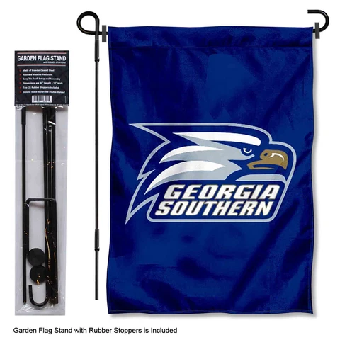 Georgia Southern University Blue Garden Flag and Stand Pole Kit Cover