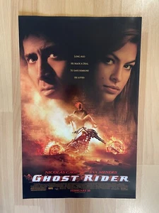 Ghost Rider seltene Promo 11" x 17" Filmposter Nicolas Cage Eva Mendes MARVEL  - Bild 1 von 5