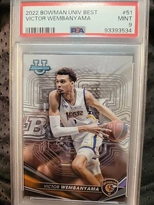 2022-23 Bowman Best University Victor Wembanyama RC  PSA 9 - Picture 1 of 5