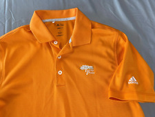 Adidas ClimaLite Polo Golf Shirt. Orange Check Jacquard, Torrey Pines. S, EUC!!