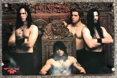 Danzig Poster Group Chair Band Original 1990 Def American US Rare Vintage 90's - Image 1 of 4