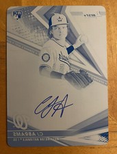 2022 Bowmans Best CJ ABRAMS PRINTING PLATE Rookie AUTOGRAPH AUTO #1/1 CYAN