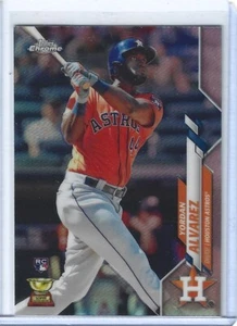 YORDAN ALVAREZ 2020 TOPPS CHROME HOLO REFRACTOR ROOKIE CARD RC #200 ASTROS - Picture 1 of 2