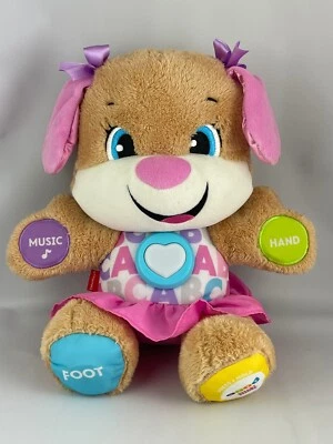 Интерактивный плюшевый щенок Fisher Price Laugh & Learn Smart Stages Sis Pink 2017 - Изображение 1 из 4