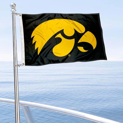 Iowa Hawkeye University Boat and Golf Cart Flag Cover