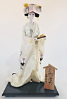 Antique Japanese Bride Doll in Kimono 18" 44cm Traditional Wedding Dress Vintage