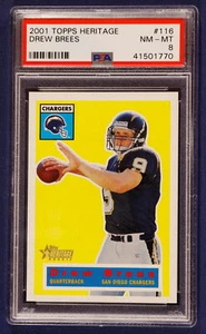 2001 Topps Heritage #116 Drew Brees RC PSA 8 NMMT #d /1956 - Picture 1 of 2