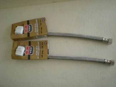 (лот из 2) Fluidmaster PRO1T12CS 12 «туалетный разъем, 3/8» Comp X 7/8» шариковый кран - Изображение 1 из 4