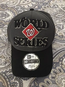 New Era Washington Nationals 2019 World Series Mütze - brandneu - Erwachsene flexible Passform - Bild 1 von 2