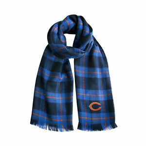 NEW! CHICAGO BEARS COZY PLAID BLANKET SCARF LICENSED