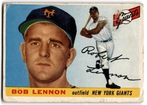 1955 Topps Bob Lennon RC Giants #119 - Picture 1 of 2