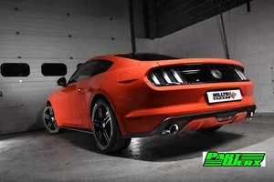 Ford Mustang 2.3 EcoBoost Milltek Res Cat Back Exhaust Dual Burnt Titanium Tips - Picture 1 of 8