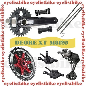 Shimano XT Deore M8120 12spd 175mm MTB Groupset w/SunRace 11-51T Cassette New - Picture 1 of 2