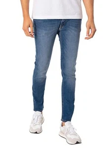 Jack & Jones Men's Liam Original 005 Skinny Jeans, Blue - Picture 1 of 5