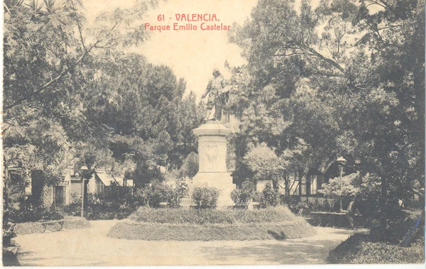 ANTIGUA POSTAL VALENCIA PARQUE EMILIO CASTELAR PARK OLD POSTCARD         TC11493 - Imagen 1 de 1