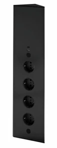 THEBO Energie-Ecksäule ST 3007 USB A+C in Schwarz matt, 4 Steckplätzen  USB A+C - Bild 1 von 2