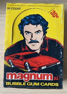 1983 Donruss Magnum P.I. Empty wax boxes