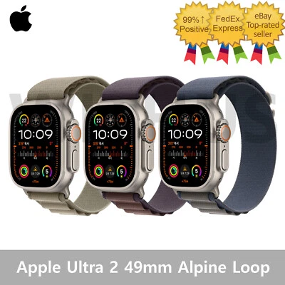 Apple Watch Ultra 2 GPS+Cellular 49mm Titanium Case Alpine Loop Smartwatch - Image 1 of 2