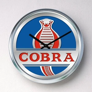 COBRA CAR Wanduhr Edelstahl lautlos Quarzwerk Mann Höhle Schuppen Garage - Bild 1 von 12