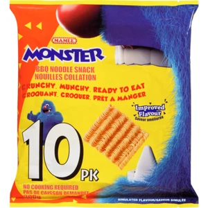 Monster Snack Noodles 300g (BBQ Flavor) Mamee Brand (10-Pack) No Cooking Require - Bild 1 von 3