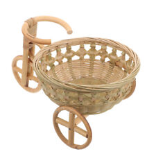  Tricycle Basket Bamboo Child Clothes Bicycle Flower Plant Pot