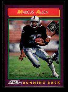 1992 Score #161 Marcus Allen (NM)(FTB) - Bild 1 von 2