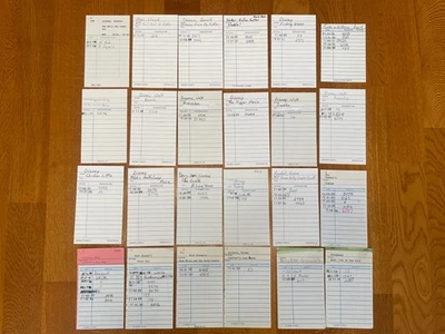 Lot of 24 Ephemera Library Check Out Cards Due Date Bookmark Craft DIY - Image 1 of 2