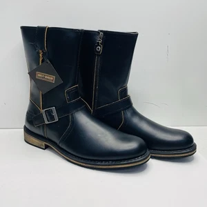 Harley-Davidson Herren Dendon D93667 Schwarz Motorradstiefel - Größe 13M - Bild 1 von 16