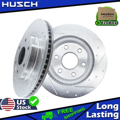 Rear Performance Drilled Disc Brake Rotors for Chevrolet Avalanche 2007-2013 - Imagem 1 de 4