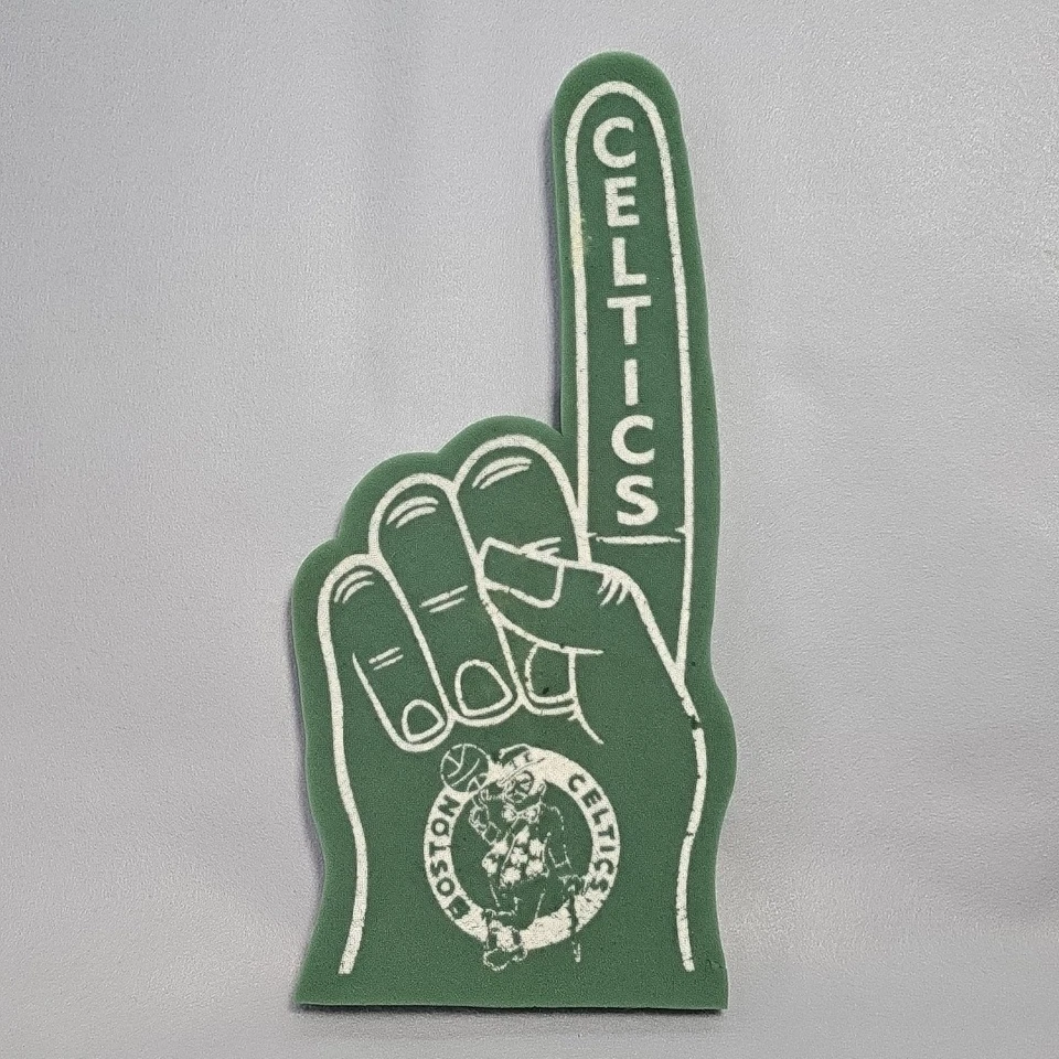 De colección 1984 Boston Celtics espuma dedo recuerdo medidas 18" x 8" usado Foto 1 de 4