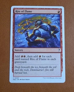 NM Rite of Flame MB2 #0059 White Border Mystery Booster 2  - Picture 1 of 1