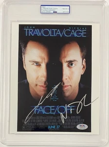 John Travolta & Nicolas Cage signiert "Face/Off" 8x10 Filmposter Druck - PSA/DNA - Bild 1 von 3