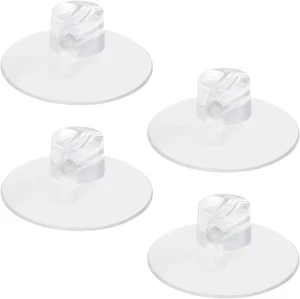 4 Stück Badezimmer Dusche Caddy Anschlüsse Saugnäpfe, schwer transparent  - Bild 1 von 6