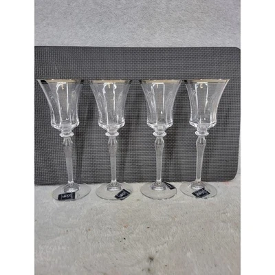 Mikasa 詹姆斯敦白金 T 2704 003 酒杯 4 件套铅水晶 — 第 1/4 张图片