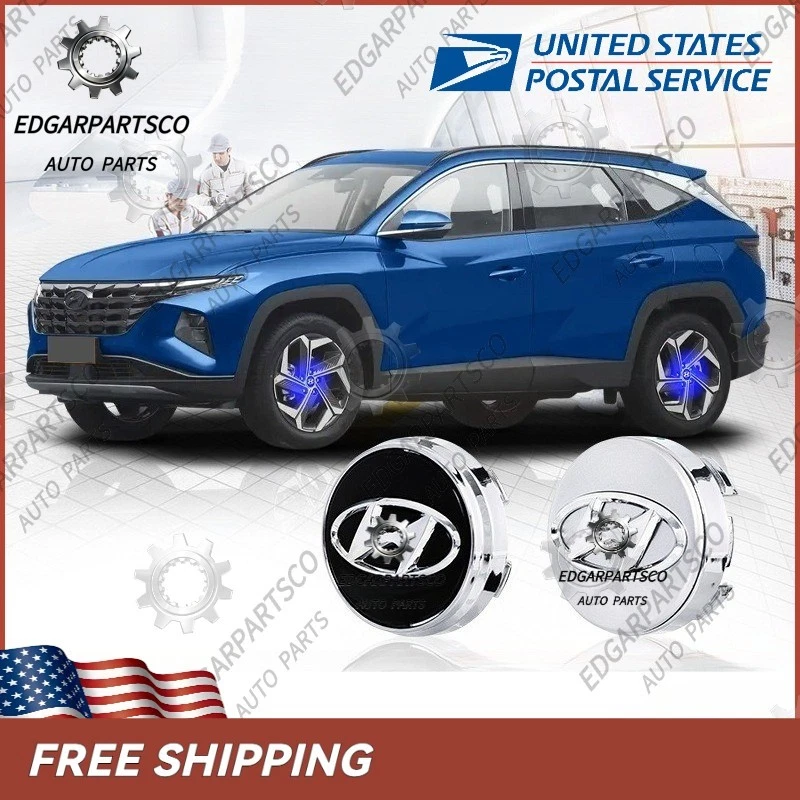 Tapacubos centrales flotantes luminosos para rueda Hyundai 59 mm 4 un. Foto 1 de 1