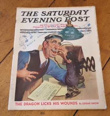 1940 April 13 Saturday Evening Post Magazine The Smugglers Of San Diego  - Image 1 of 2