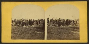 Foto Stereograph, Duryea's Zouaves, Amerikanischer Bürgerkrieg, Unionssoldaten, um 1862 - Bild 1 von 1
