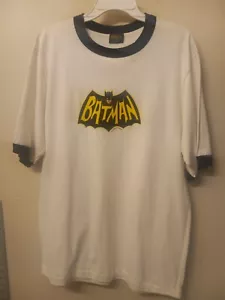 Vintage Batman TV Series Logo Single Stitch 2000 Adam West Größe L - Bild 1 von 15
