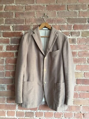 Chaqueta Boglioli Hombre, Terciopelo Beige Talla 48, 100% Algodón Italia Foto 1 de 4