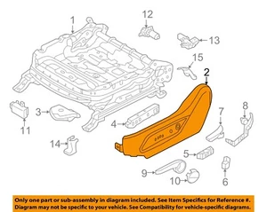 HYUNDAI OEM 13-18 Santa Fe - Cubierta de asiento - Lateral 881704Z010RYN - Imagen 1 de 2