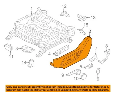 Componentes de pistas deportivas HYUNDAI OEM 13-18 Santa Fe - cubierta lateral 881604Z010NBC Foto 1 de 2