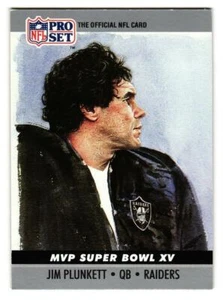1990 Pro Set Super Bowl XV Jim Plunkett Oakland Raiders - Imagen 1 de 1