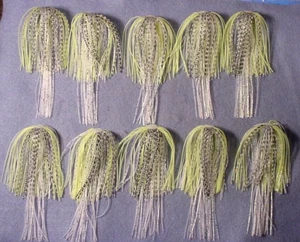 10 ~ BIO-FLEX® Silicone Spinnerbait *Pro-Tie Skirts 4" With Tail ~Spot Remover~ - Picture 1 of 6