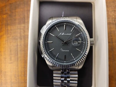 New J. Brackett Verona Stainless Steel Wristwatch Grey - JB3003 - Image 1 of 3